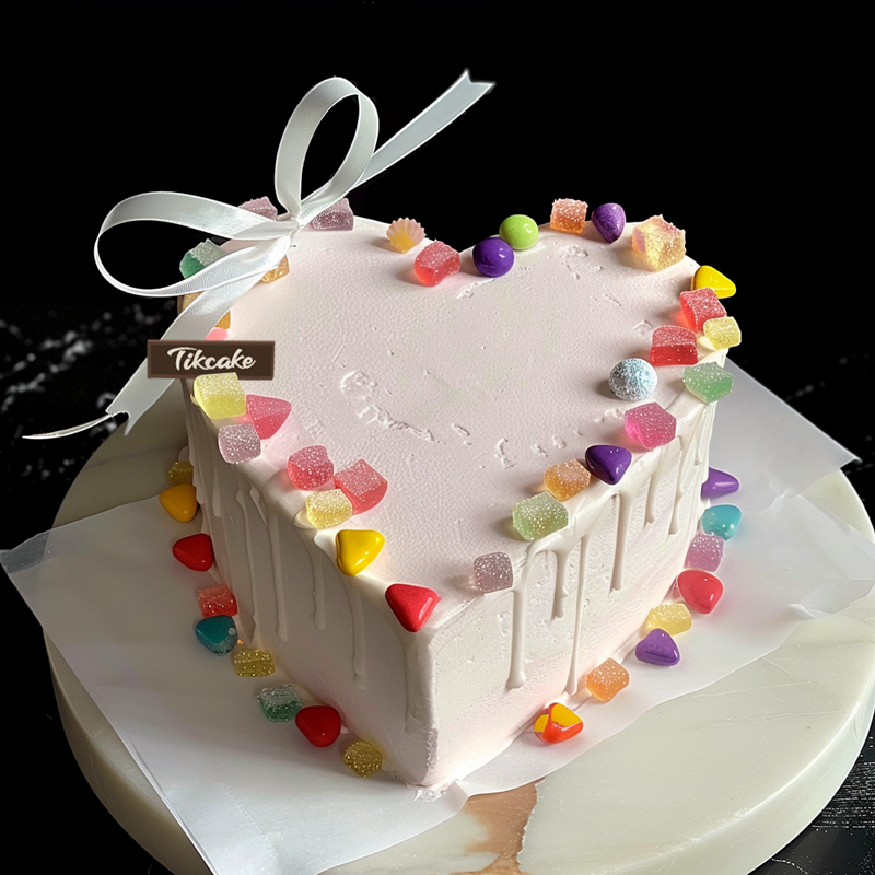 原创爱心主题鲜奶蛋糕（八）