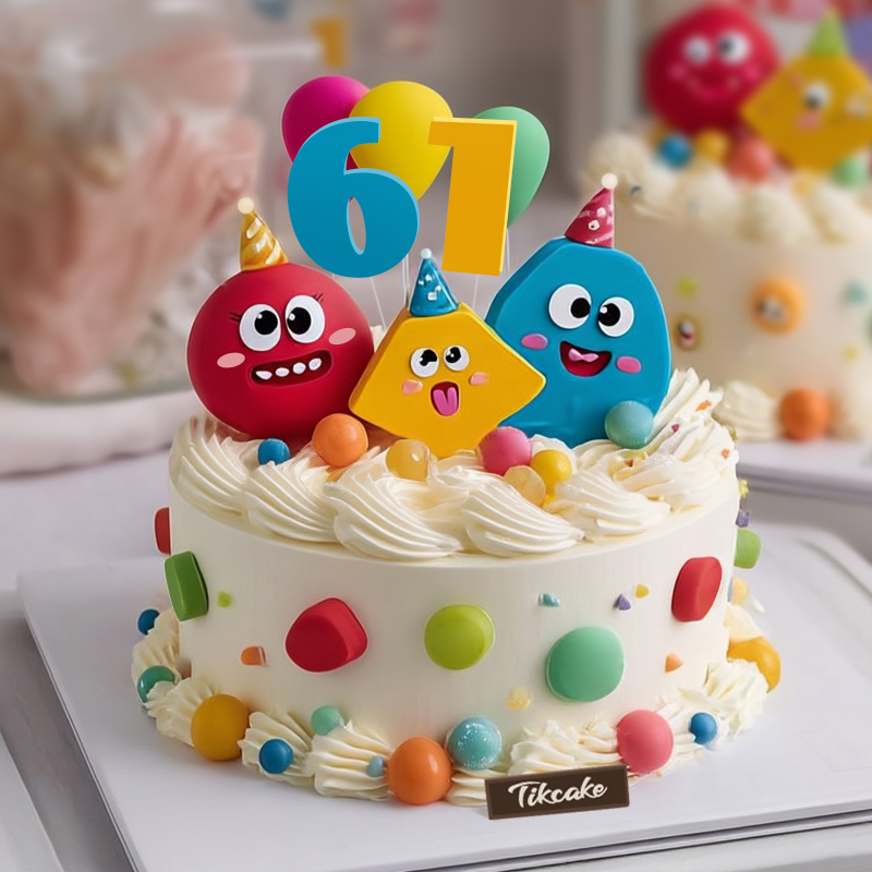原创六一儿童节主题翻糖鲜奶蛋糕（三）