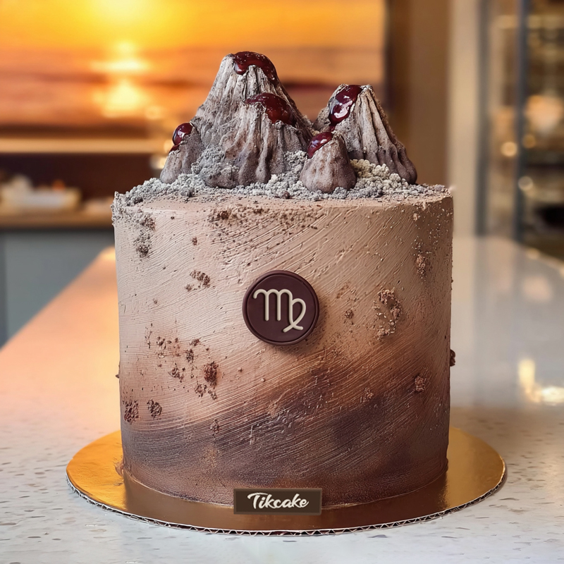 原创处女座主题巧克力鲜奶蛋糕二（8.23-9.22）