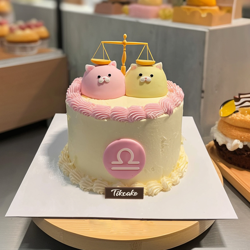 原创天秤座主题鲜奶蛋糕十一（9.23-10.23）