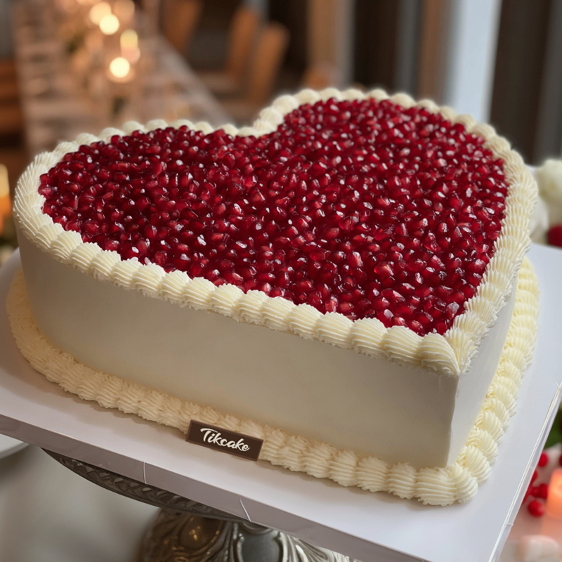 原创心形水果鲜奶蛋糕（三）