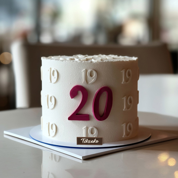 原创简约翻糖鲜奶蛋糕（三）